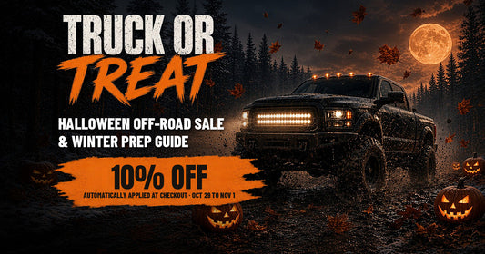 Truck or Treat Halloween sale, 10% off off-road parts, Oct 29 to Nov 1