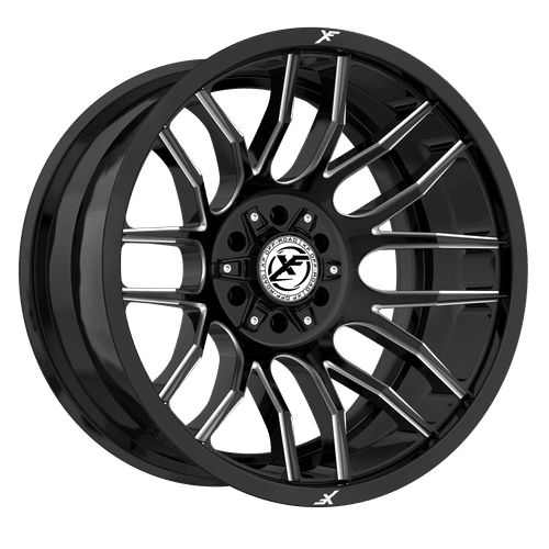 XF OFFROAD XF-232 Gloss Black Milled 20x9 5x127/5x139.7 Wheels | Offset: 0 | Backspace: nan | Bore: 78.1