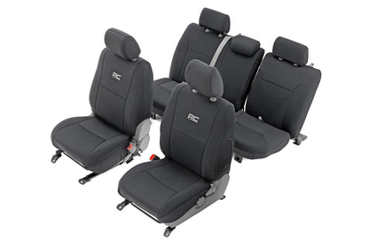 Seat Covers | FR & RR | Crew Cab | W/O Folding Front PS Toyota Tacoma 2WD/4WD (05-15)
