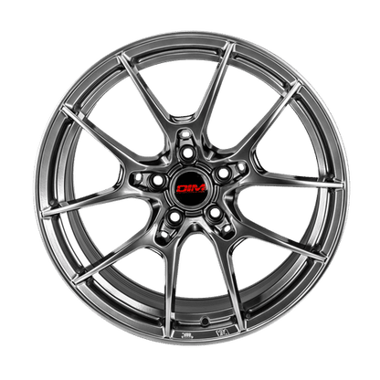 DIM WC001 HYBER BLACK / GREY SILVER LIP Grey Silver Lip 18x8 5x112 Wheels | Offset: 30 | Backspace: nan | Bore: nan