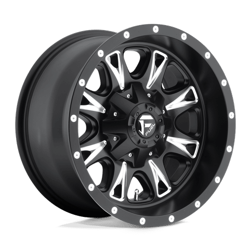 Fuel D513 MATTE BLACK MILLED 18x9 6x135/6x139.7 Wheels | Offset: 1 | Backspace: 5.04 | Bore: 106.1