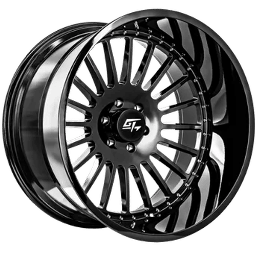 GT OFFROAD Strike Gloss Black Gloss Black 26x12 8x170 Wheels | Offset: -44 | Backspace: 4.75 | Bore: 125.2