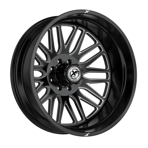 XF OFFROAD XF-240GBML-R Gloss Black Milled 20x8.25 10x225 Wheels | Offset: -202 | Backspace: nan | Bore: 170.1