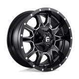 Fuel D627 GLOSS BLACK MILLED 20x9 8x165.1 Wheels | Offset: 20 | Backspace: 5.79 | Bore: 125.1