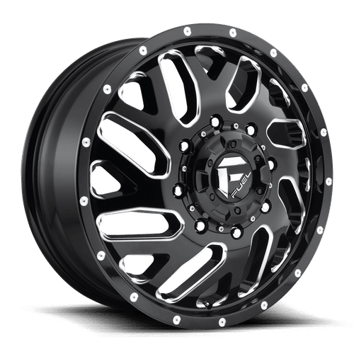 Fuel D581 GLOSS BLACK MILLED 20x8.25 8x200 Wheels | Offset: 105 | Backspace: 8.76 | Bore: 142