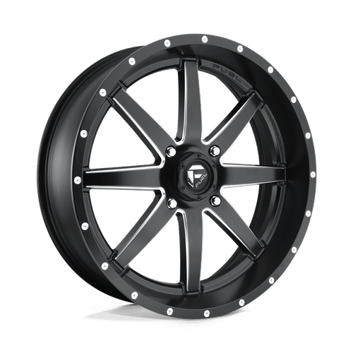 Fuel D538 MATTE BLACK MILLED 14x7 4x137 Wheels | Offset: 38 | Backspace: 5.5 | Bore: 110.1