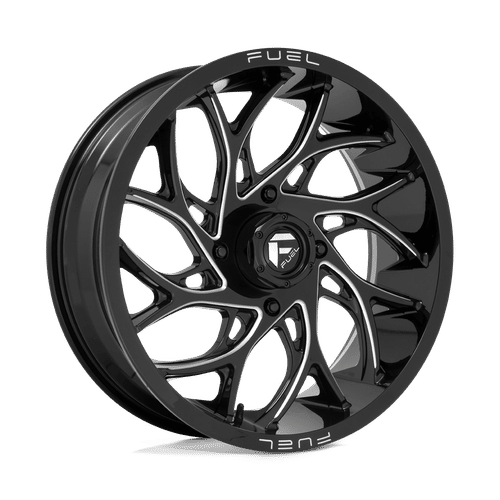 Fuel D741 GLOSS BLACK MILLED 20x7 4x137 Wheels | Offset: 13 | Backspace: 4.51 | Bore: 110.1