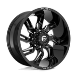 Fuel D747 GLOSS BLACK MILLED 20x9 8x180 Wheels | Offset: 1 | Backspace: 5.04 | Bore: 124.2