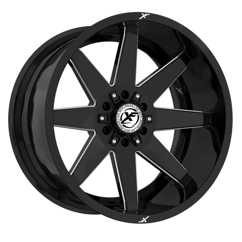 XF OFFROAD XF-236 Gloss Black Milled 20x10 6x135/6x139.7 Wheels | Offset: -12 | Backspace: nan | Bore: 106.4