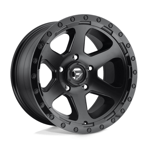 Fuel D589 MATTE BLACK GLOSS BLACK LIP 17x9 5x127 Wheels | Offset: -12 | Backspace: 4.53 | Bore: 78.1