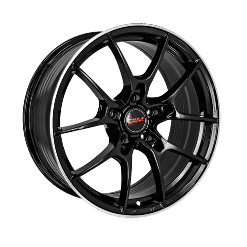 DIM WC001 BLACK SILVER LIP Black Silver Lip 17x7.5 5x112 Wheels | Offset: 35 | Backspace: nan | Bore: nan