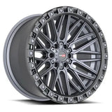 VORTEK VRT-608MTB Matte Titanium Black Bead Ring 17x9 6x135/6x139.7 Wheels | Offset: -12 | Backspace: 4.5 | Bore: 106.1
