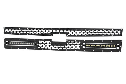Mesh Grille | 12" Single Row LED Pair | Black | Chevy Silverado 2500 HD/3500 HD (11-14)