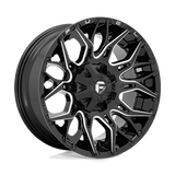 Fuel D769 GLOSSY BLACK MILLED 20x9 8x165.1 Wheels | Offset: 1 | Backspace: 5.04 | Bore: 125.1
