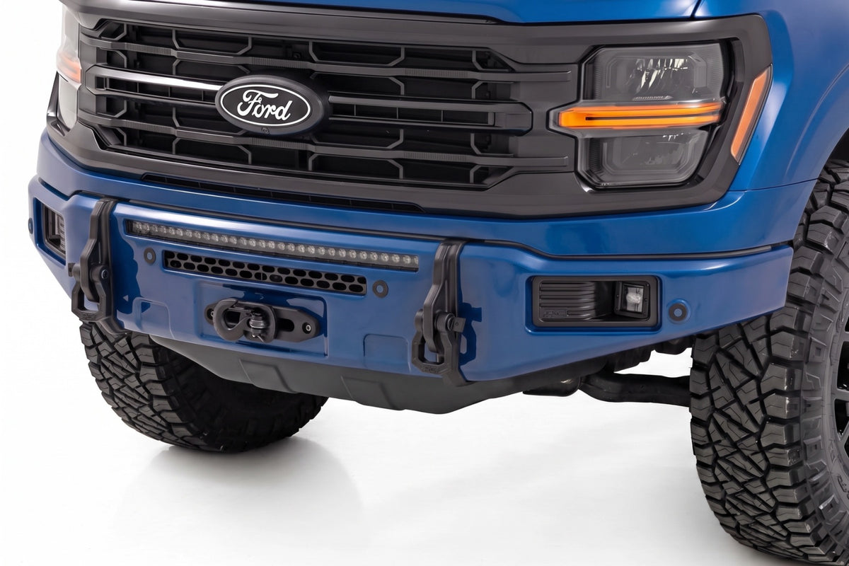 FXS Front Bumper | E9 Argon Blue | EcoBoost | Ford F-150 2WD/4WD (2021-2025)