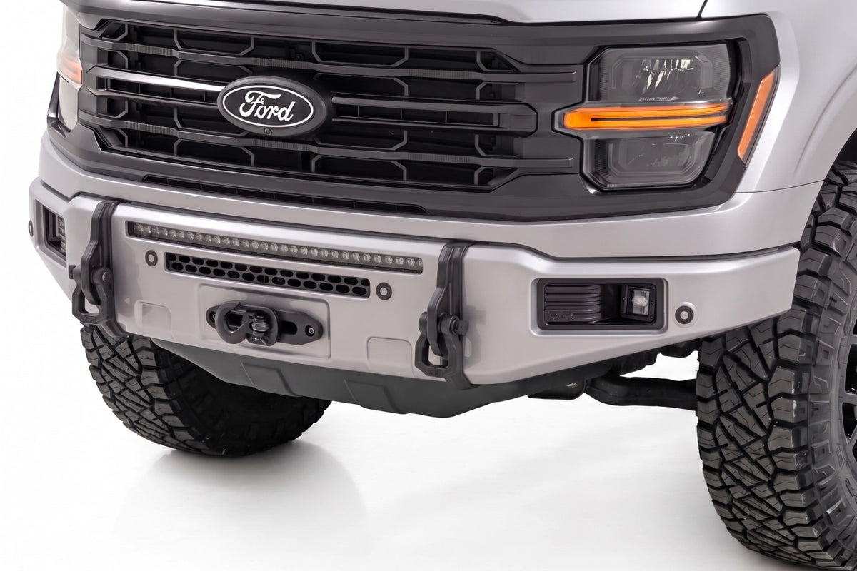 FXS Front Bumper | JS Iconic Silver | EcoBoost | Ford F-150 2WD/4WD (2021-2025)