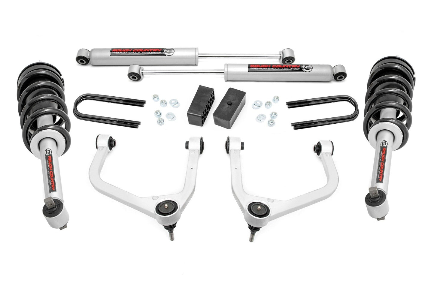 3.5 Inch Lift Kit | Mono Leaf Rear | N3 Struts | GMC Sierra 1500 2WD/4WD (2025)