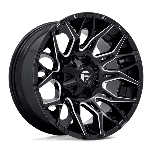 Fuel D769 GLOSSY BLACK MILLED 20x10 6x135/6x139.7 Wheels | Offset: -18 | Backspace: 4.79 | Bore: 106.1