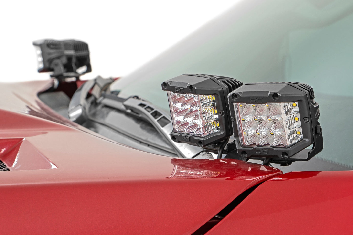 LED Light Kit | Ditch Mount | Dual 2" Black Pairs | White DRL | Toyota Tundra (14-21)