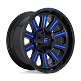 Fuel D646 GLOSS BLACK BLUE TINTED CLEAR 20x10 5x114.3/5x127 Wheels | Offset: -18 | Backspace: 4.79 | Bore: 78.1