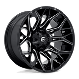 Fuel D769 GLOSSY BLACK MILLED 22x12 8x170 Wheels | Offset: -44 | Backspace: 4.77 | Bore: 125.1