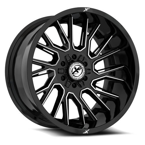 XF OFFROAD XF-230 Gloss Black Machined 17x9 5x127/5x139.7 Wheels | Offset: 0 | Backspace: 5 | Bore: 78.1