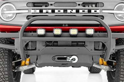 Nudge Bar | 3 Inch Wide Angle Led (x4) | Oe Modular Steel | Ford Bronco (21-23)