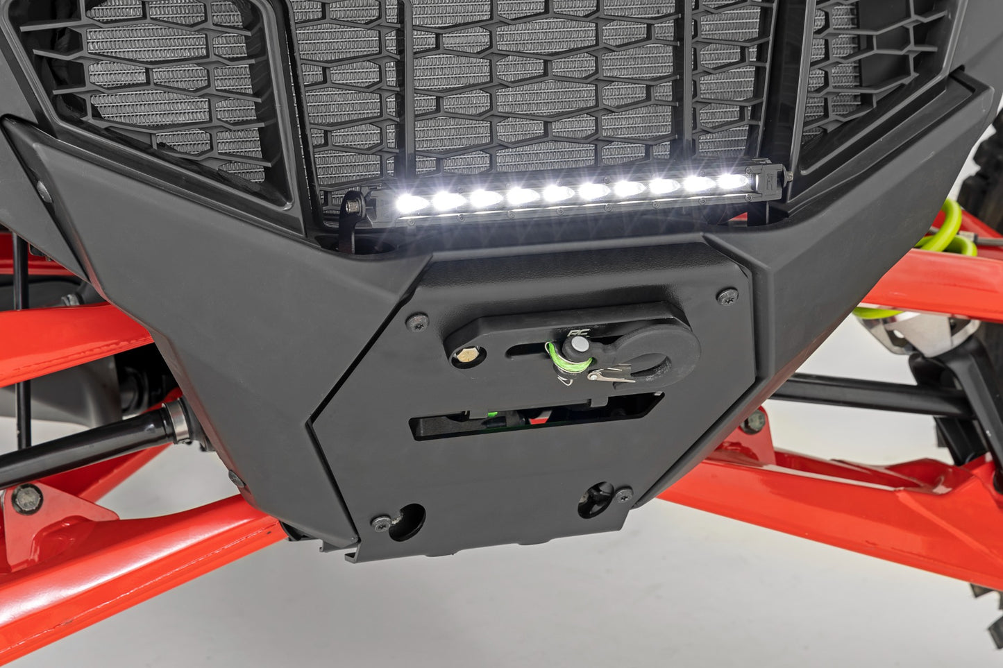 LED Light | Winch Mount | RS6500S | 10" Black Slimline | Polaris RZR Pro R