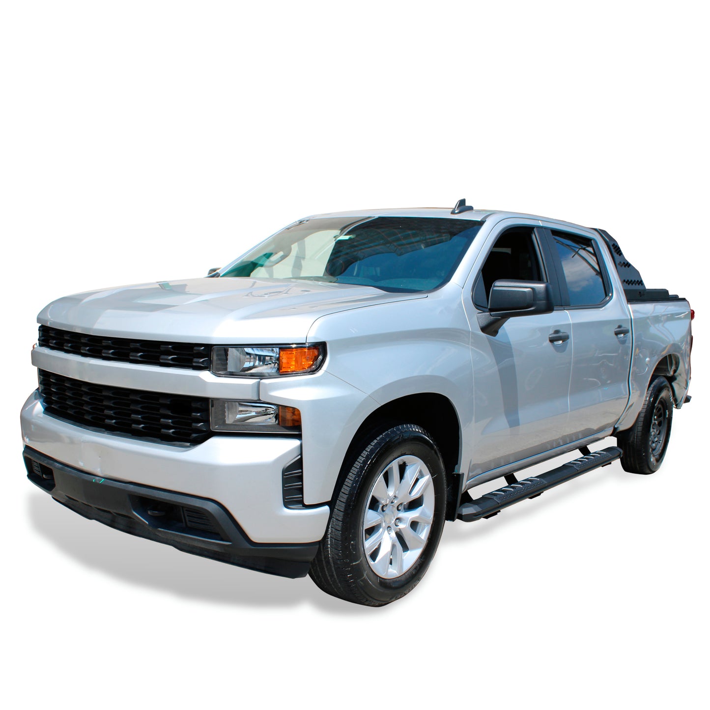Vanguard Black Powdercoat Side Steps & Running Boards Running Boards Running Board for 2019-2025 gmc sierra 1500