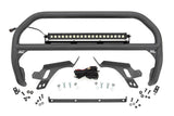Nudge Bar | w/ Tow Hooks | 20 Inch Black Single Row LED | Ford Bronco Sport 4WD (2021-2024)