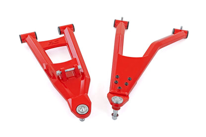 Red Aluminum Control Arms | 2" Forward Offset | Polaris Ranger (21-24)