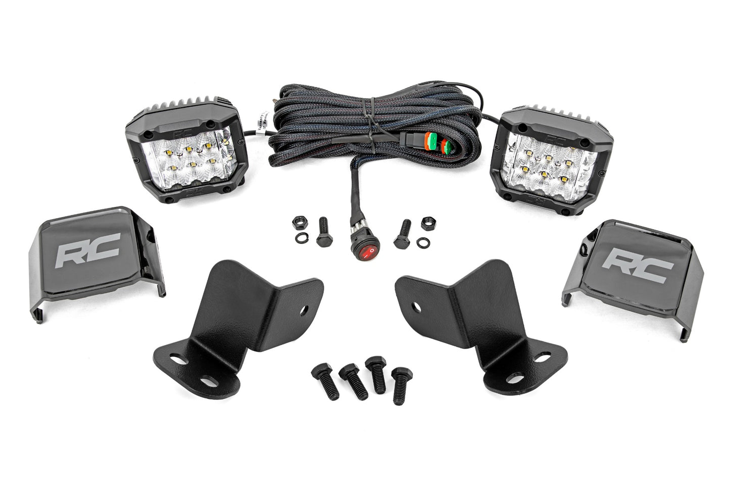 LED Light Kit | Rear Mount | 3" Chrome Pair | Wide Angle | Segway 570 F