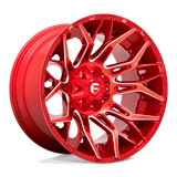 Fuel D771 CANDY RED MILLED 22x12 5x114.3/5x127 Wheels | Offset: -44 | Backspace: 4.77 | Bore: 78.1