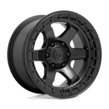Fuel D750 MATTE BLACK WITH BLACK RING 18x9 6x114.3 Wheels | Offset: 1 | Backspace: 5.04 | Bore: 66.06