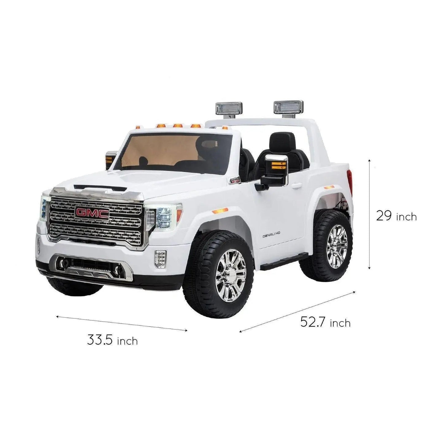 24V GMC Denali 2 Seater Ride on Car With Parental Remote Control by Freddo