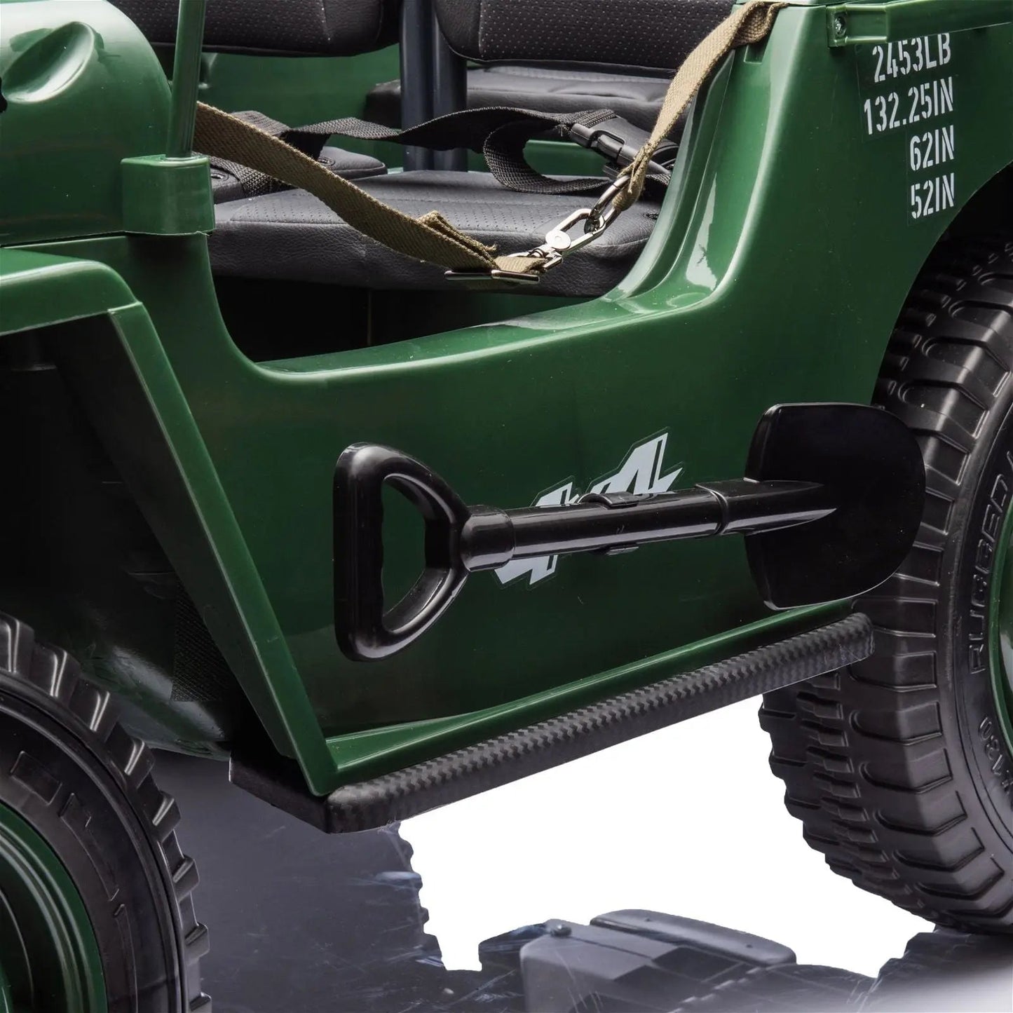 24V Military Willy Truck 3 Seater Electric Ride on