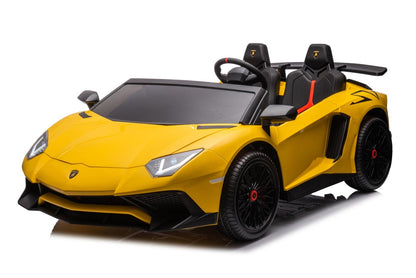 24V Lamborghini Aventador 2 Seater Ride On Car for Kids: Advanced Brushless Motor & Differential for High-Octane Fun