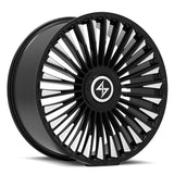 Sentali Luxx Turbine    Gloss Black Milled Tips 20x9 5x115/5x114.3 Wheels | Offset: 15 | Backspace: nan | Bore: 73.1