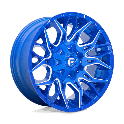 Fuel D770 ANODIZED BLUE MILLED 22x10 6x135/6x139.7 Wheels | Offset: -18 | Backspace: 4.79 | Bore: 106.1