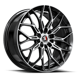 SPEC-1 RACING SP-57 Gloss Black Machined 17x7.5 5x108/5x114.3 Wheels | Offset: 42 | Backspace: nan | Bore: nan