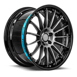 Sentali Barrel Forged SB2 Gloss Black Lip / Matte Gunmetal Centre 19x8.5 5x120 Wheels | Offset: 35 | Backspace: 6.25 | Bore: 72.6