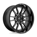 Fuel D761 GLOSS BLACK MILLED 20x9 8x165.1 Wheels | Offset: 1 | Backspace: 5.04 | Bore: 125.1