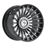 SENTALI BFX BFX1 Gloss Black Lip / Chrome Centre 22x10 6x135/6x139.7 Wheels | Offset: -24 | Backspace: nan | Bore: 106.1
