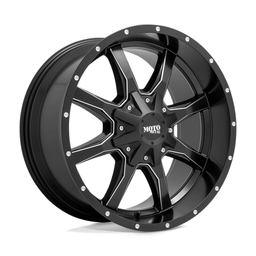 Moto Metal MO970 SEMI GLOSS BLACK MILLED 20x10 5x139.7/5x150 Wheels | Offset: -18 | Backspace: 4.79 | Bore: 110.1