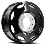 XF OFFROAD DUALLY INNER-GB Gloss Black Dually 20x8.25 8x165.1 Wheels | Offset: 100 | Backspace: 8.5 | Bore: 121.3