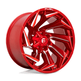 Fuel D754 CANDY RED MILLED 22x12 8x180 Wheels | Offset: -44 | Backspace: 4.77 | Bore: 124.2