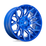 Fuel D770 ANODIZED BLUE MILLED 22x10 8x165.1 Wheels | Offset: -18 | Backspace: 4.79 | Bore: 125.1