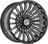 XF OFFROAD XF-231 Gloss Black Milled 22x12 5x127/5x139.7 Wheels | Offset: -44 | Backspace: nan | Bore: 78.1