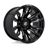Fuel D673 GLOSS BLACK MILLED 22x12 8x180 Wheels | Offset: -44 | Backspace: 4.77 | Bore: 125.1