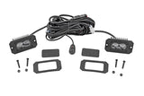 3x1.75 Inch Black Series LED Slim Aux | SAE Fog | Flush Mount | Pair